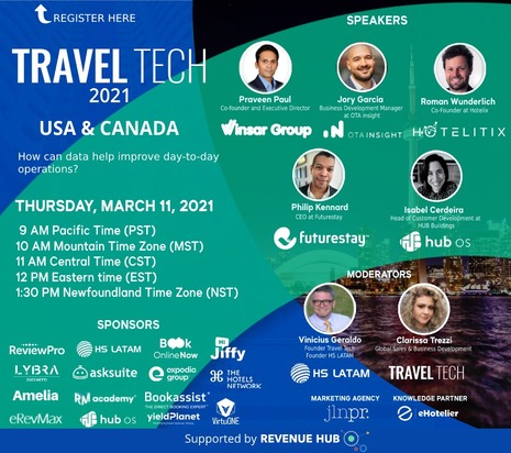 Travel Tech USA & Canada Virtual Conference Will Teach North American Hoteliers How Travel Tech Can Help Them Reach Recovery Faster