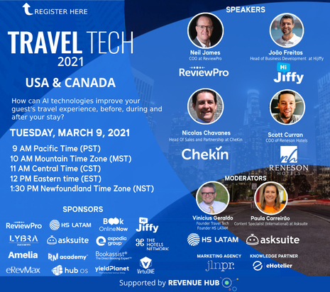 Travel Tech USA & Canada Virtual Conference Will Teach North American Hoteliers How Travel Tech Can Help Them Reach Recovery Faster