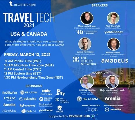 Travel Tech USA & Canada Virtual Conference Will Teach North American Hoteliers How Travel Tech Can Help Them Reach Recovery Faster