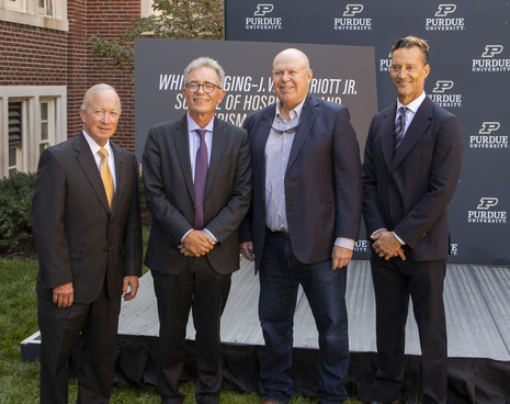 White Lodging and Purdue University enhance relationship, honor J.W. 'Bill' Marriott, Jr.