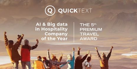Quicktext Named AI and Big Data in Hospitality Company of the Year