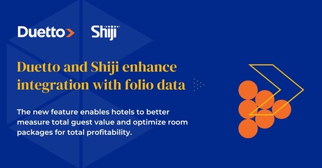 Duetto and Shiji enhance integration with folio data