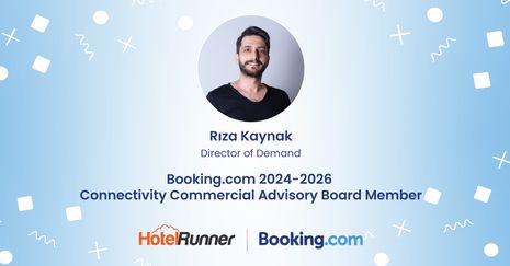 HotelRunner joins the Booking.com 2024-2026 Connectivity Commercial Advisory Board
