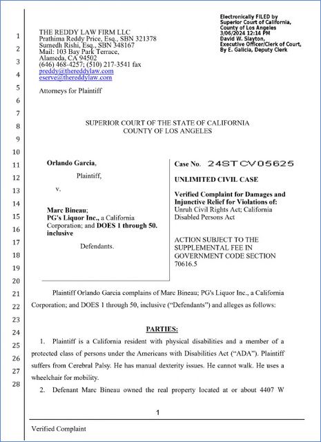 ADA Defense Lawyer: How to Respond to a Lawsuit filed by The Reddy Law Firm for Violation of the Unruh Civil Rights Act, California Disabled Persons Act, or ADA