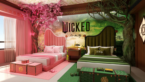 'Stay Like' Wicked: Hilton and Universal Pictures Debut One-of-a-Kind Suite Inspired by Characters Elphaba and Glinda from the New Film